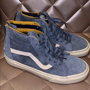 Suede high top Vans Blue Gray like color so de 7